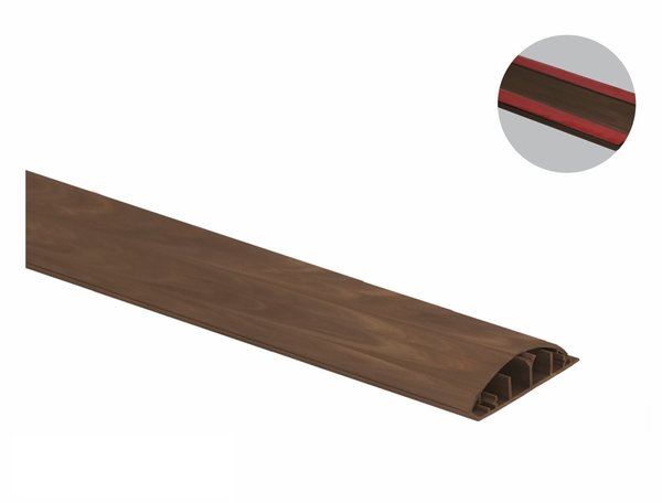 Bodenkanal selbstklebend 50x12 mm braun (Holzdesign)
